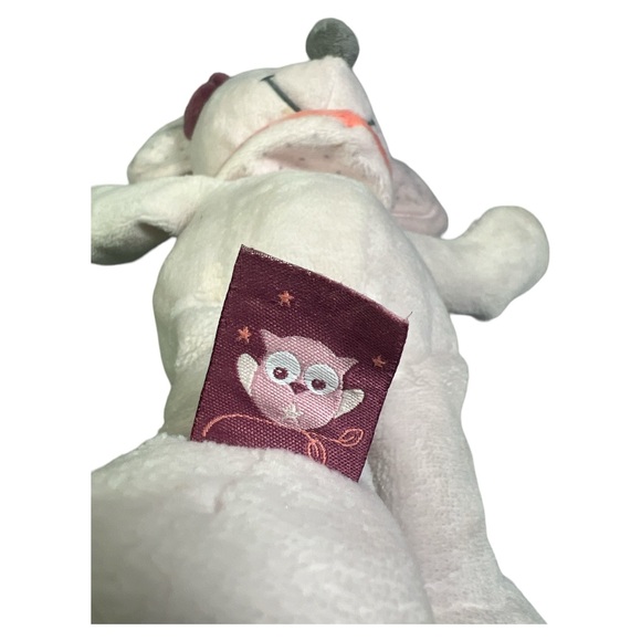 NATTOU PINK MOUSE BUTTERFLIES BANDANA BOW LOVEY 12” INCHES PLUSH STUFFED ANIMAL - Picture 6 of 9